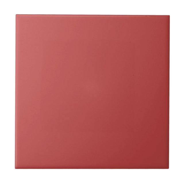 Ablazed Red Square Kitchen and Bathroom Ceramic Tile (Front)