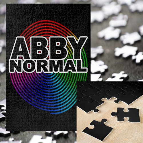 Abnormal Abby Normal Colored Warped Spiral Crazy Jigsaw Puzzle