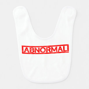 Abnormal Stamp Baby Bib