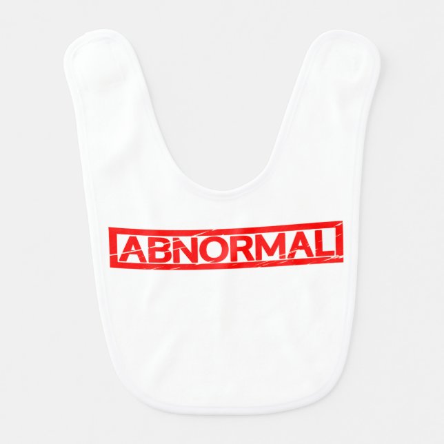 Abnormal Stamp Baby Bib (Front)