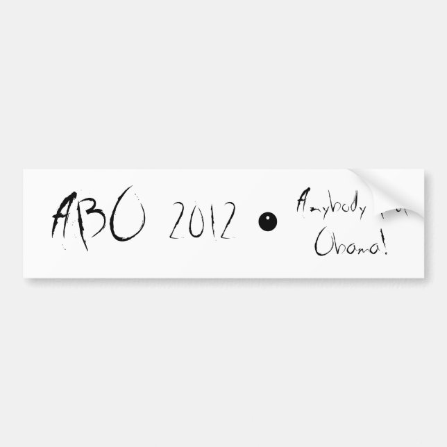 ABO 2012 BUMPER STICKER (Front)
