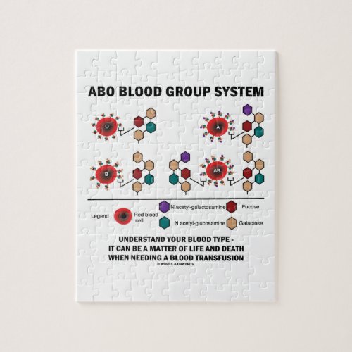 ABO Blood Group System Understand Blood Type Jigsaw Puzzle