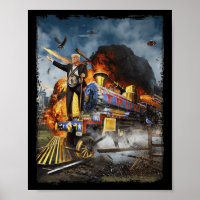 Aboard The Trump Train Funny Donald Trump 2024 Ele