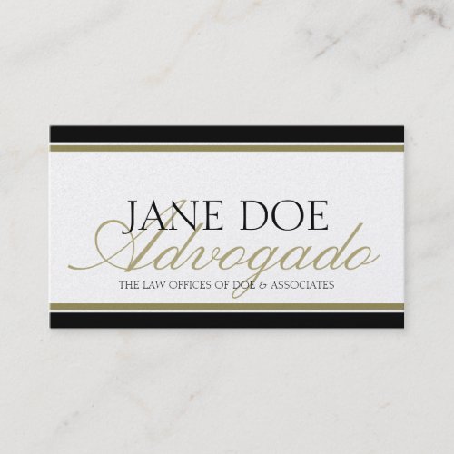 Abogado Advogado Business Cards