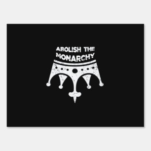 Abolish Anti No Kings In America Bumper Classic Sign