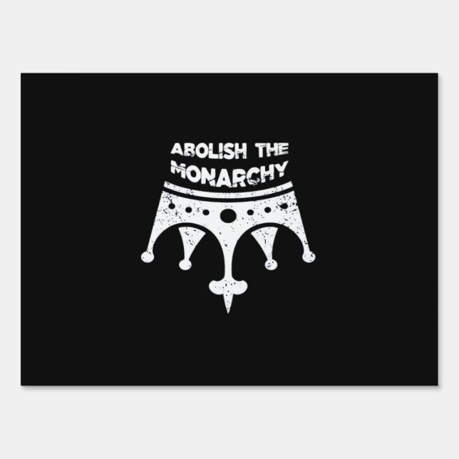 Abolish Anti No Kings In America Bumper Classic Sign (Front)