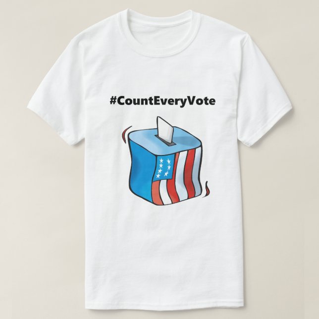 Abolish Electoral College Count Every Vote Popular T-Shirt (Design Front)