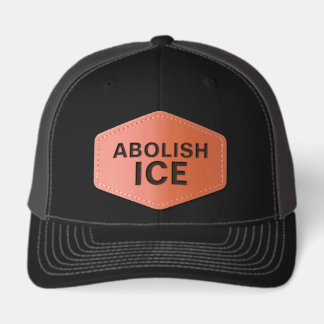 Abolish ICE Activist Leather Patch Cap