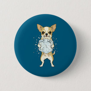 Abolish ice funny chihuahua no ice dog meme button