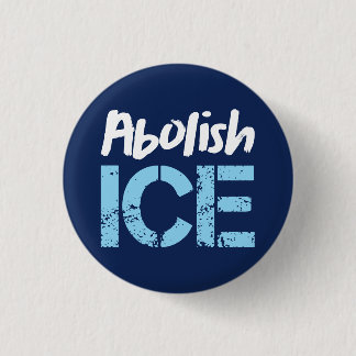 Abolish ICE | Lt Blue Dk Blue Button