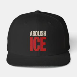 Abolish ICE Minimalist Protest Typography Design Visor