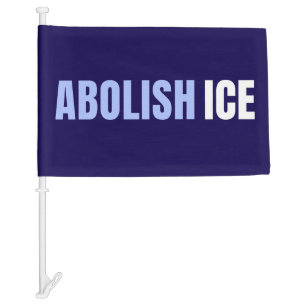 Abolish ICE Political Anti Trump Car Flag
