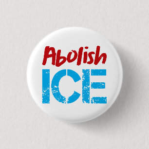 Abolish ICE Red Blue Button