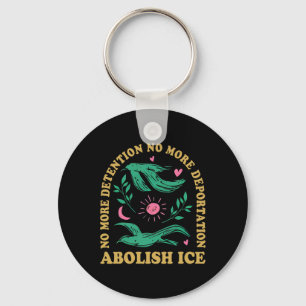 Abolish Ice Retro Protest And Resist Support Immig Keychain
