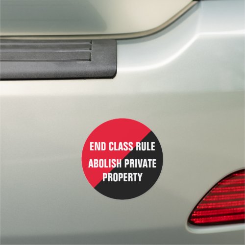 Abolish Private Property Car Magnet