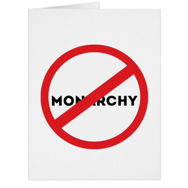Abolish the Monarchy Cards (Front)
