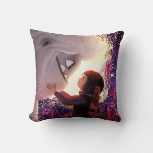 Abominable  Everest  Yi Under Wisteria Tree Throw Pillow