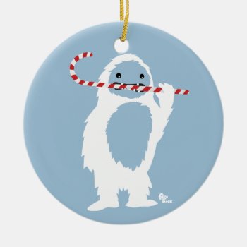 Abominable Snowman Holiday Ornament by flopsock at Zazzle