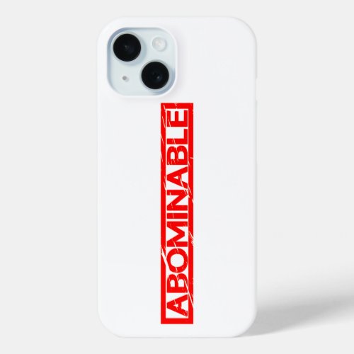 Abominable Stamp iPhone 15 Case