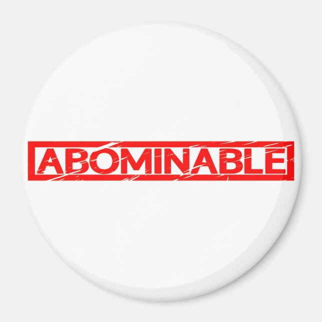 Abominable Stamp Magnet (Front)