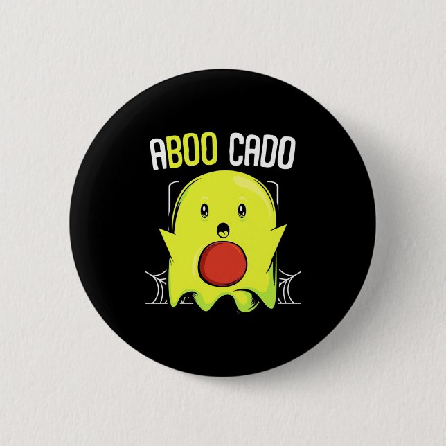 Aboocado Avocado Halloween Button (Front)