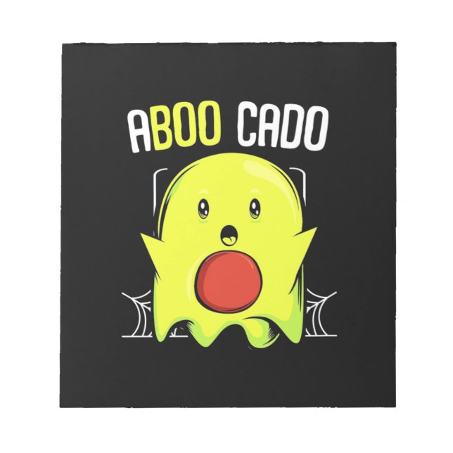 Aboocado Avocado Halloween Notepad (Front)