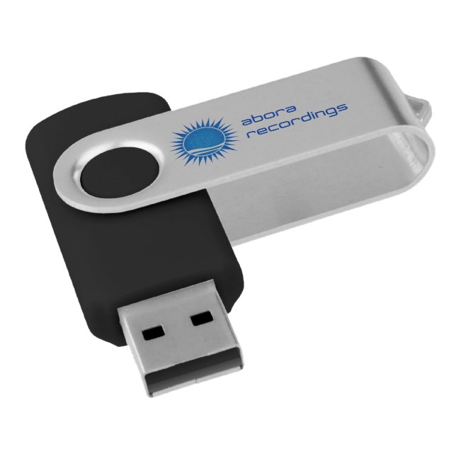 Abora Recordings USB Flash Drive (Angled)
