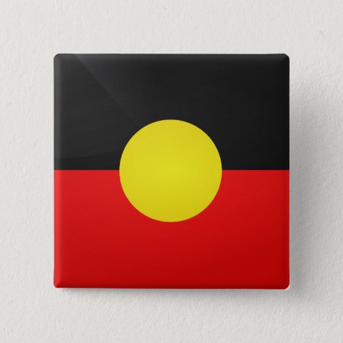 Aborigin Glossy Square Flag Button