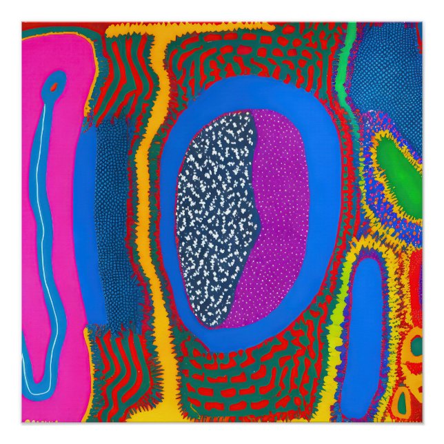 Aboriginal Abstract Art Vol 07 Poster (Front)