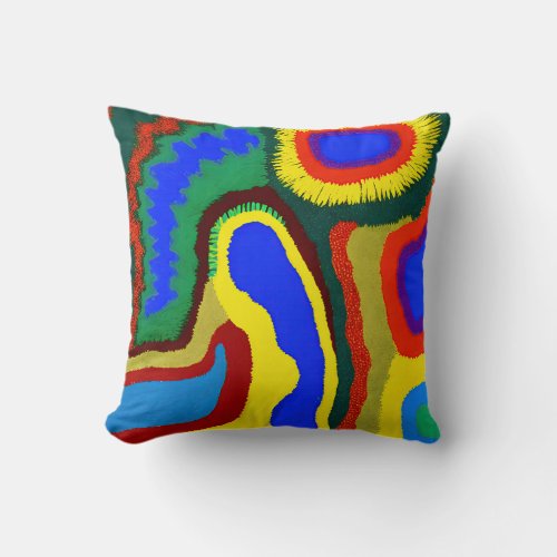 Aboriginal Abstract Art Vol 08 Throw Pillow