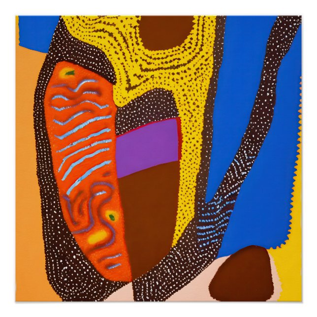Aboriginal Abstract Art Vol 09 Poster (Front)