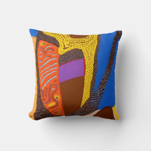 Aboriginal Abstract Art Vol 09 Throw Pillow