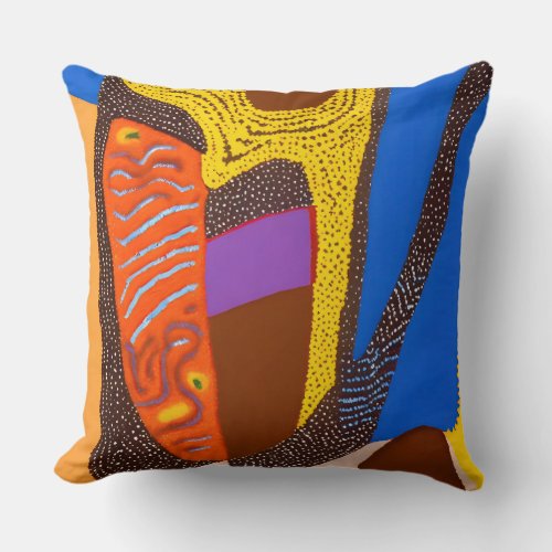 Aboriginal Abstract Art Vol 09 Throw Pillow