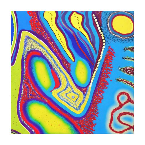 Aboriginal Abstract Art Vol 10 Canvas Print