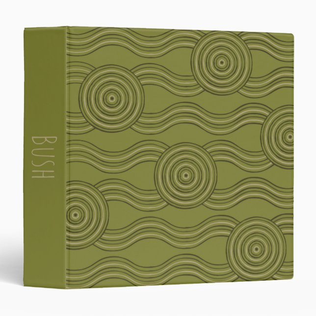 Aboriginal art bush binder (Front/Spine)