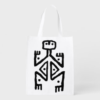 aboriginal art grocery bag