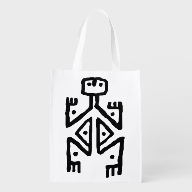 aboriginal art grocery bag (Back)