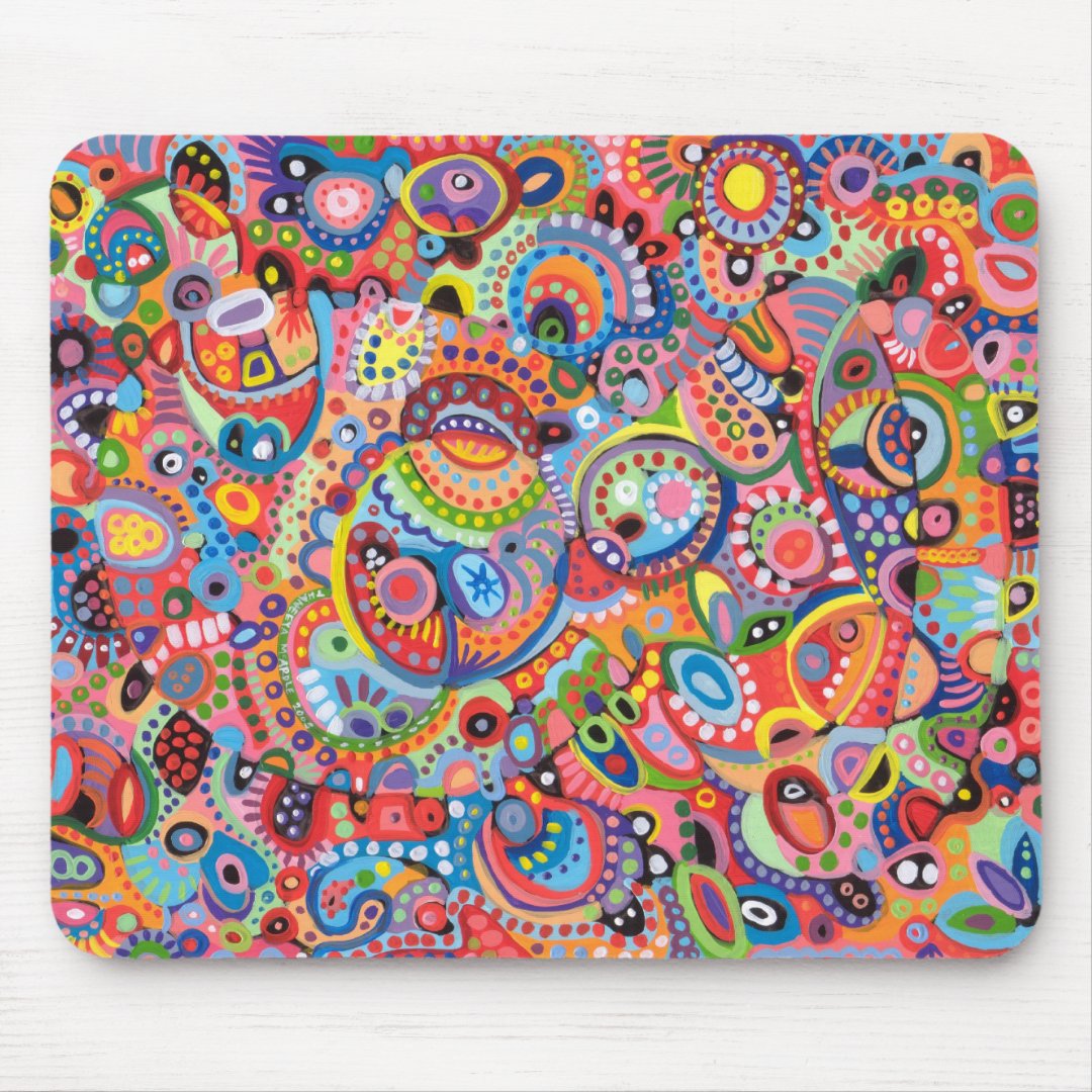 Aboriginal Art Inspired Mousepad Zazzle