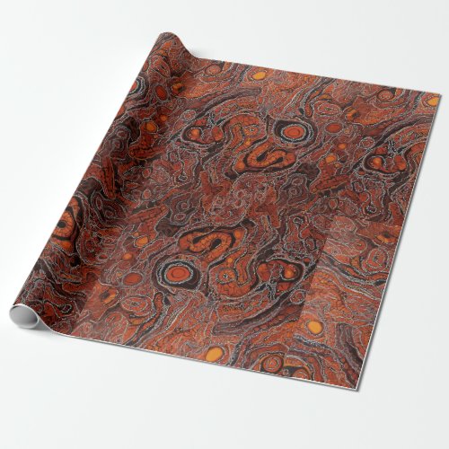 Aboriginal Art Inspired Wrapping Paper