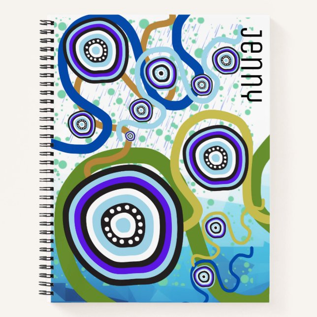 Aboriginal Art Notebook contemporary  (Front)
