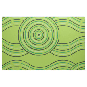 Aboriginal Art Rainforest Fabric