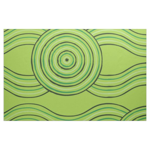 Aboriginal Art Rainforest Fabric