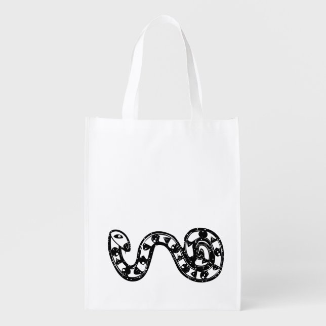 aboriginal art reusable grocery bag (Front)