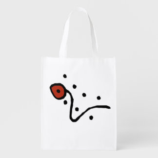 aboriginal art reusable grocery bag