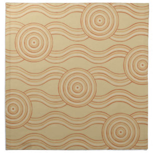 Aboriginal art sandstone napkin