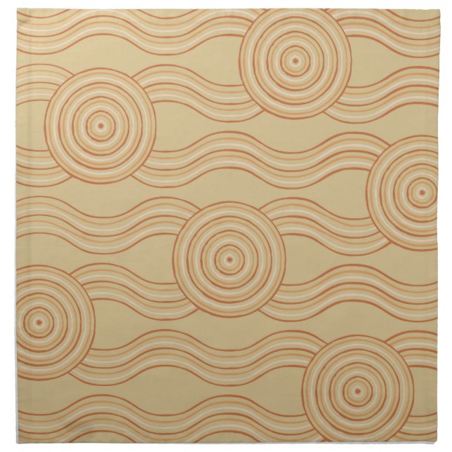 Aboriginal art sandstone napkin (Front)