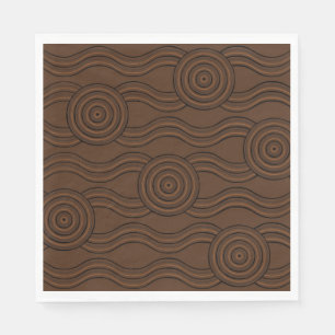 Aboriginal art soil napkins