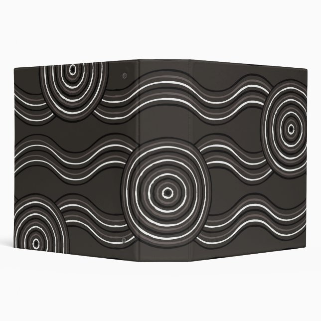 Aboriginal art storm 3 ring binder (Background)
