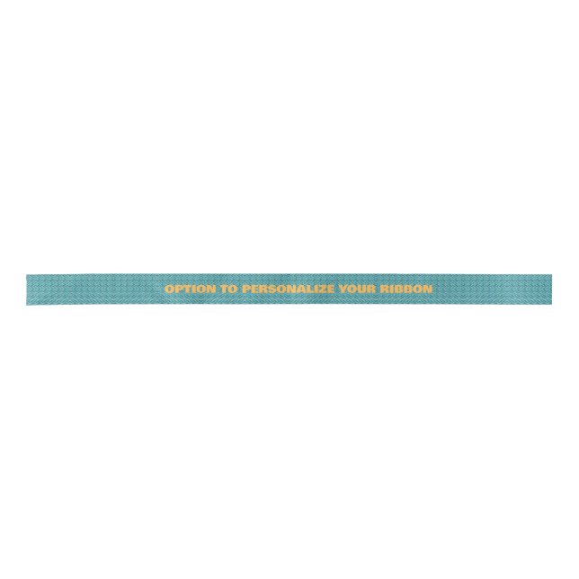 Aboriginal art style wrapping ribbon blue (Front)