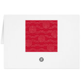 Aboriginal art waratah (Back Horizontal)